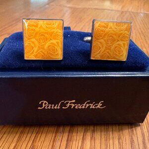 Vintage Paul Fredrick Enamel Cuff Links